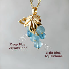 March Birthstone Grape Necklace