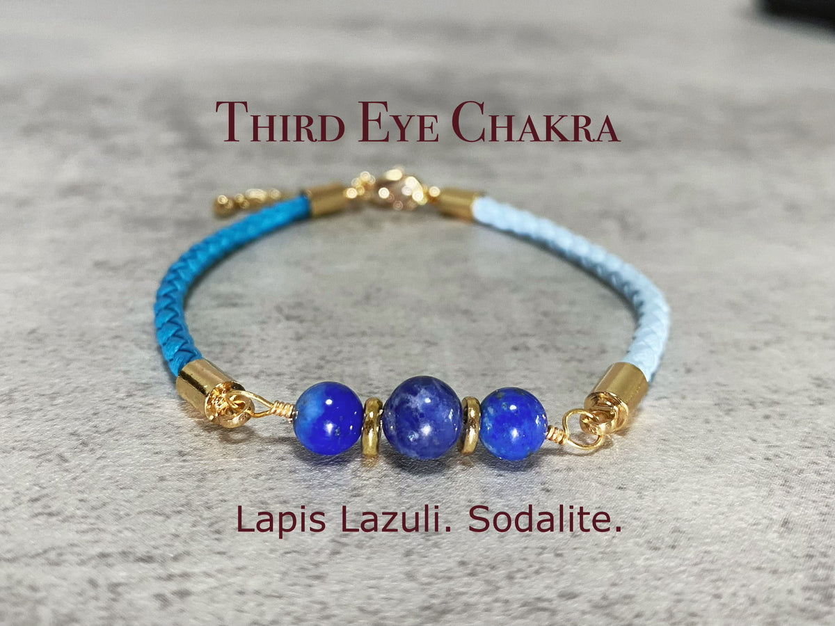 Third Eye Chakra Cord Bracelet